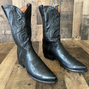 Dan Post DP2295 Western Classic Black Snip Toe Cowboy Boots Mens 10.5 D